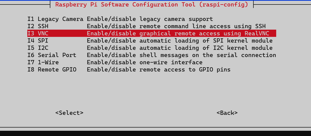 Select VNC